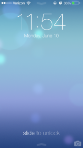 iOS 7 Lock Screen