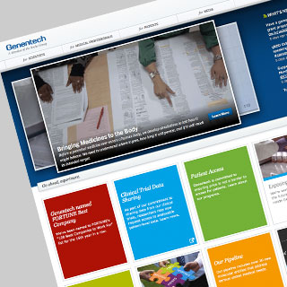 Genentech Internal Wordpress Migration and Redesign